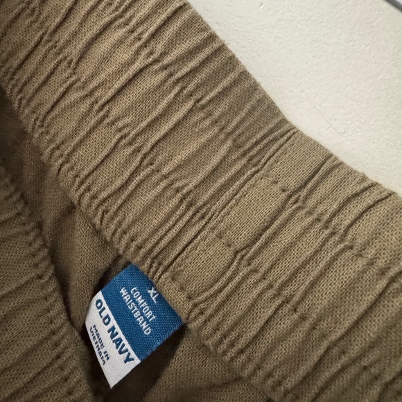 NEW!! Old Navy Linen Blend Pull On Shorts Comfort Elastic Waistband Army Green - Picture 5 of 7